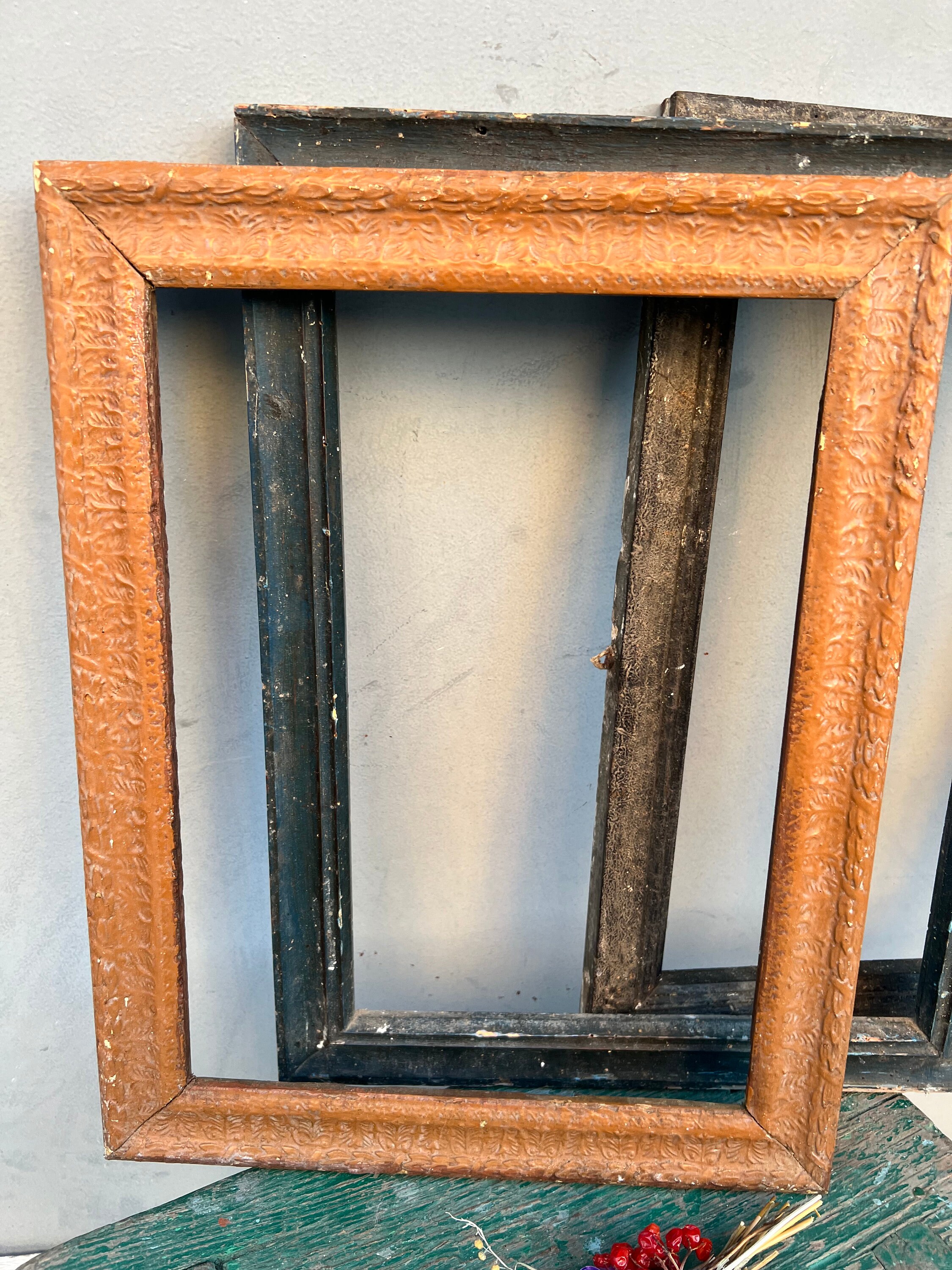 Set of 3 Vintage Wooden Frames - 19x15
