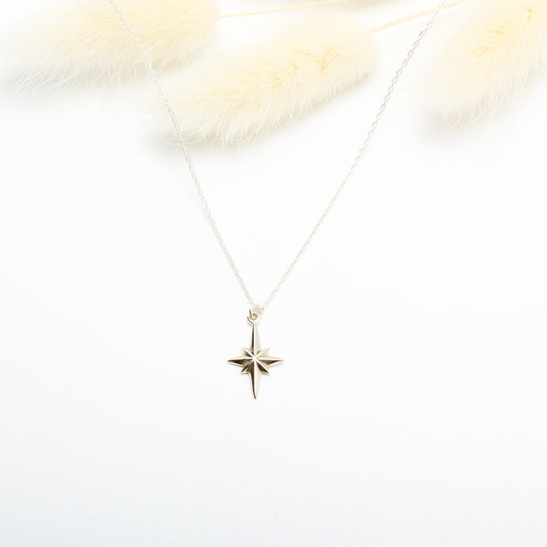 North Star Polaris s925 sterling silver necklace Valentine/'s Day gift