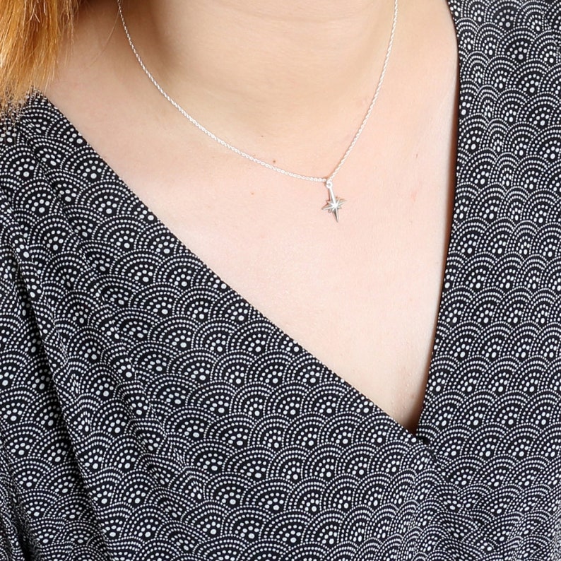 North Star Polaris s925 sterling silver necklace Valentine/'s Day gift