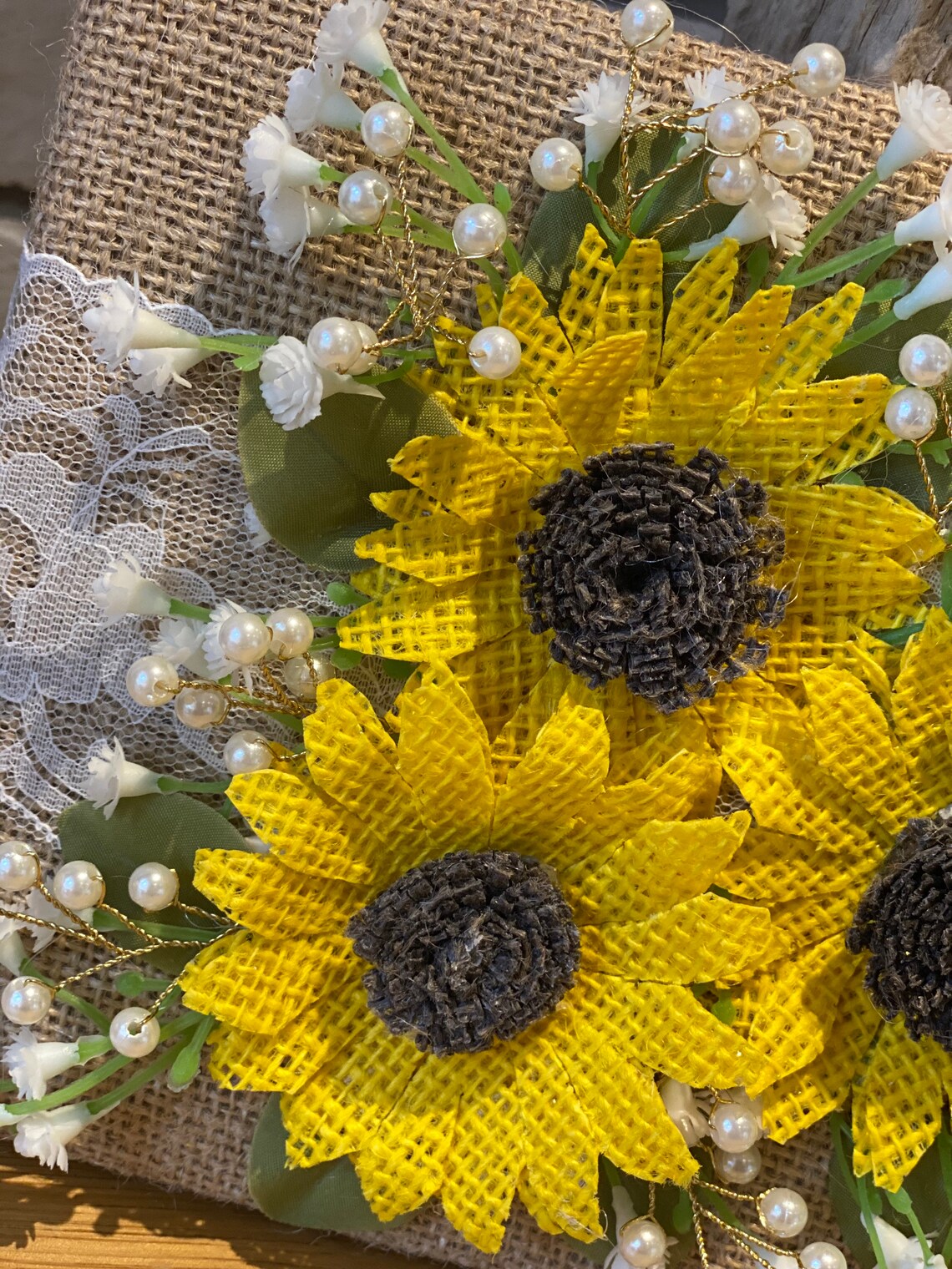 Guest book sunflower sunflower guest book rustic wedding Etsy