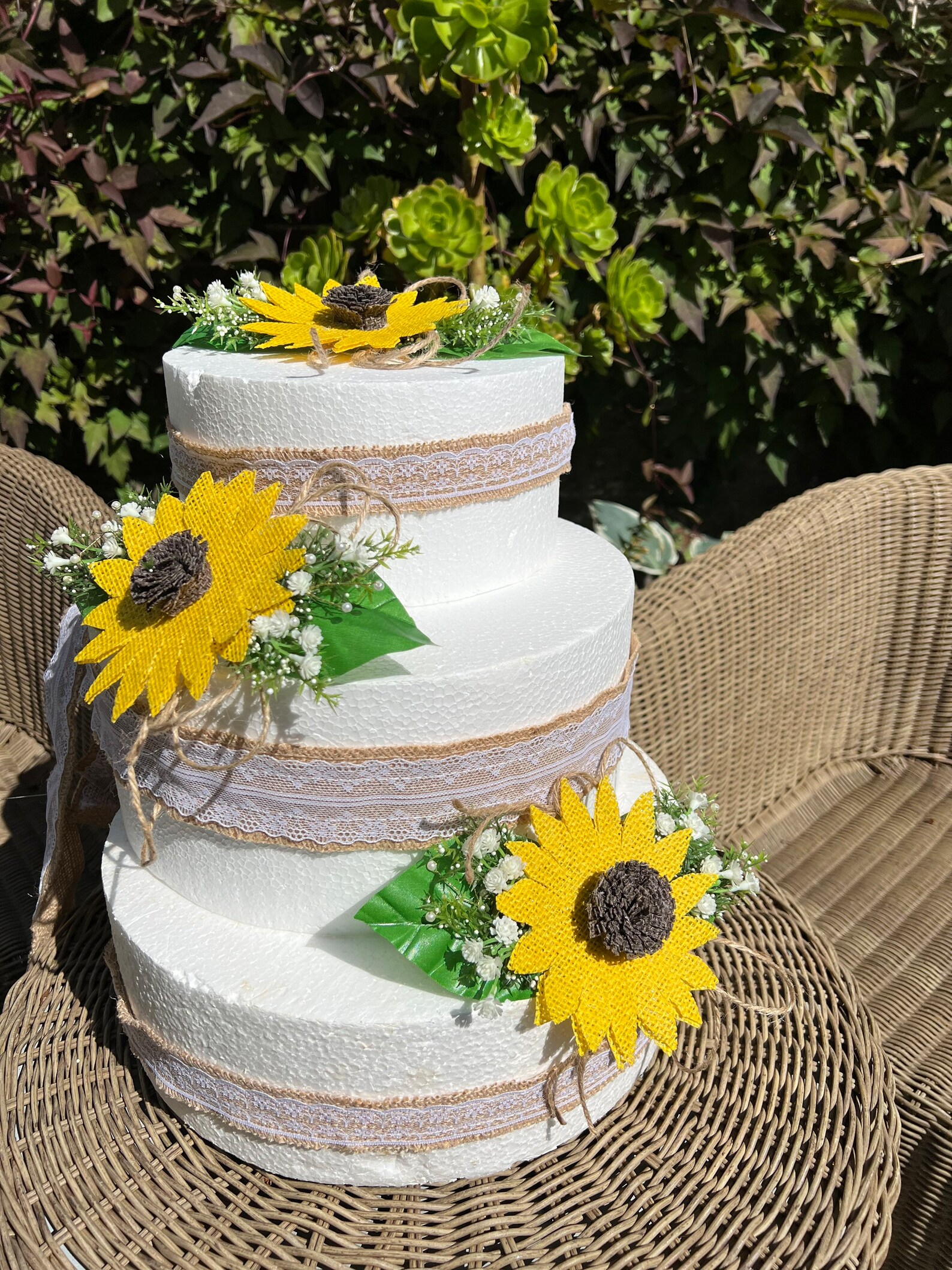 Sunflower Cake Toppers Wedding Cake Decoration. Sunflower Etsy