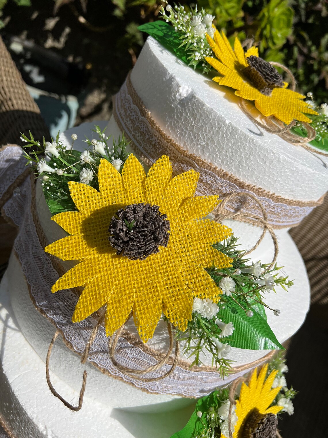 Sunflower Cake Toppers Wedding Cake Decoration. Sunflower Etsy