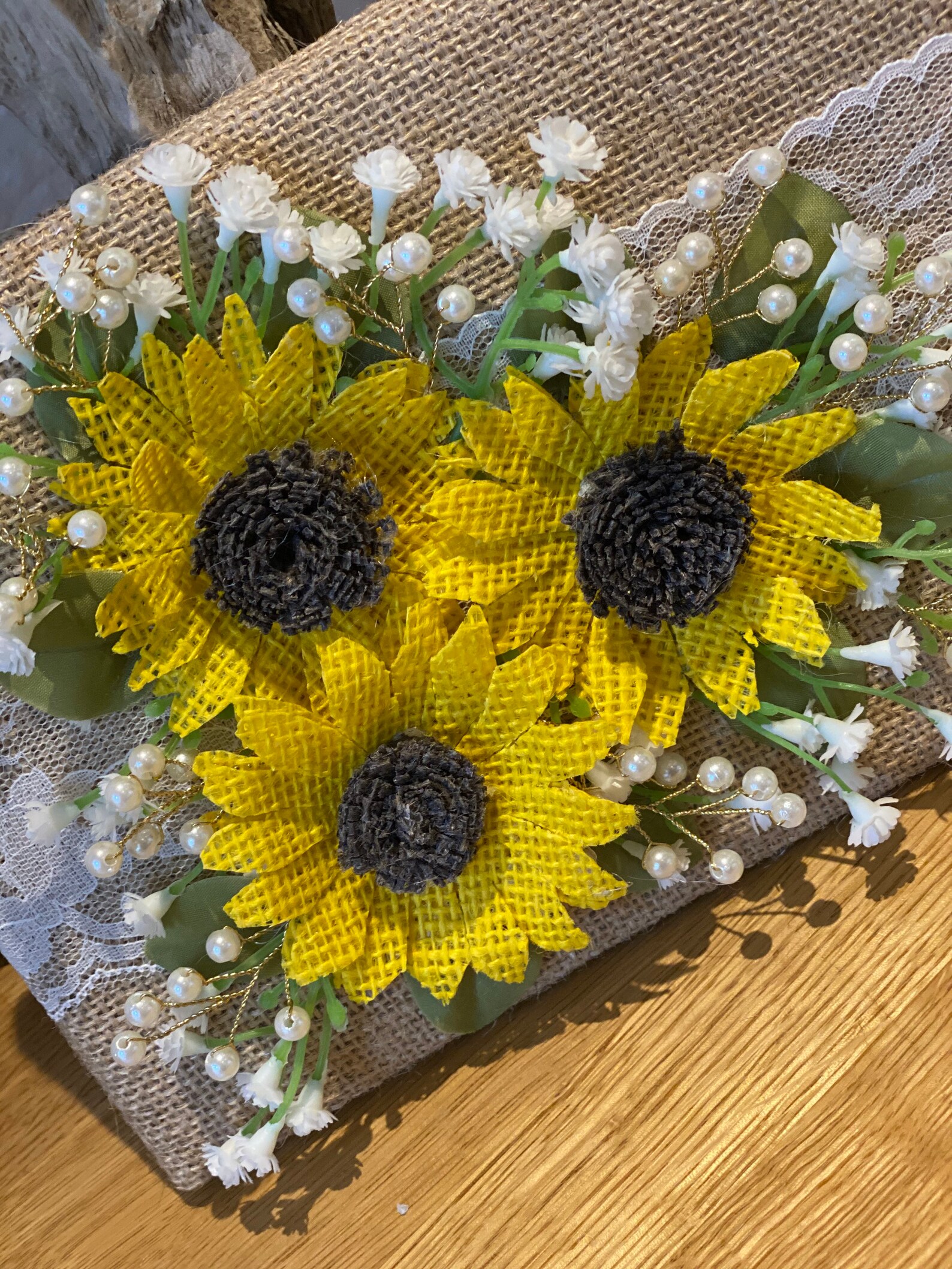 Guest book sunflower sunflower guest book rustic wedding Etsy