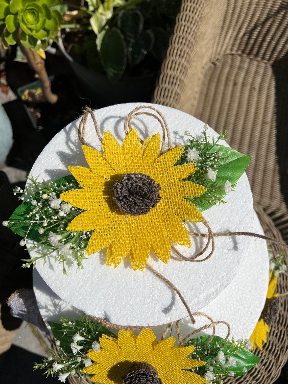 Sunflower Cake Toppers Wedding Cake Decoration. Sunflower Etsy