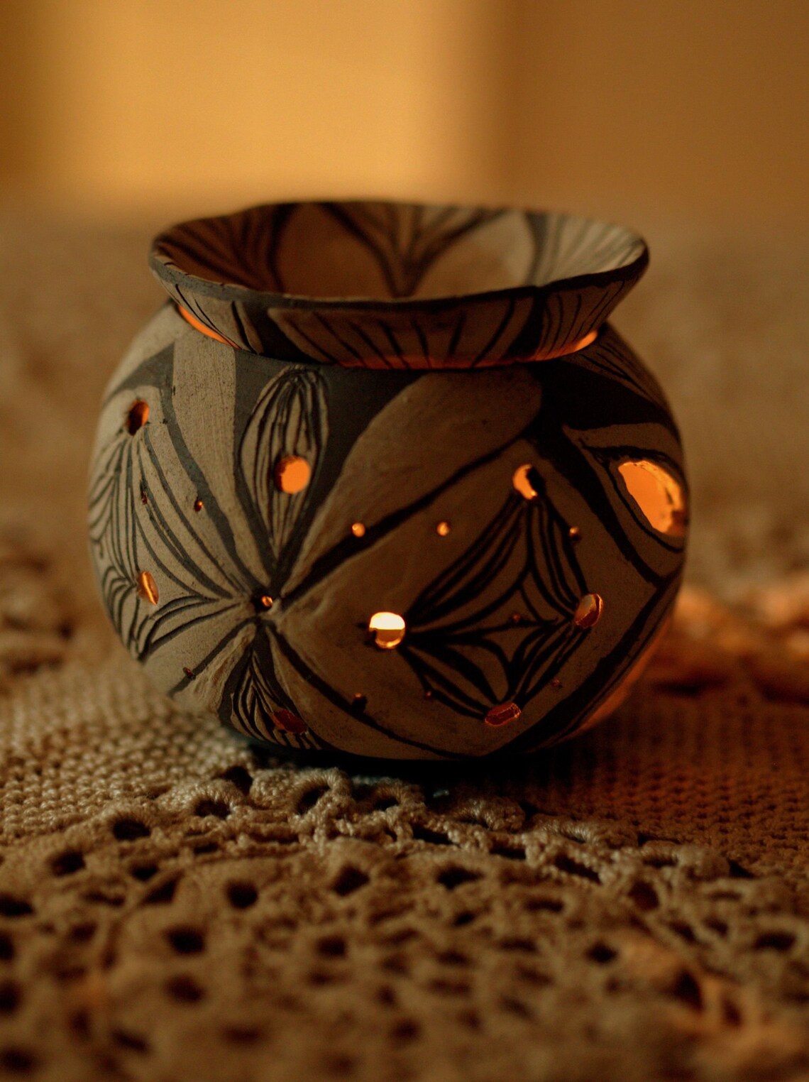 Ceramic Aroma lapm unique aroma lamp Etsy