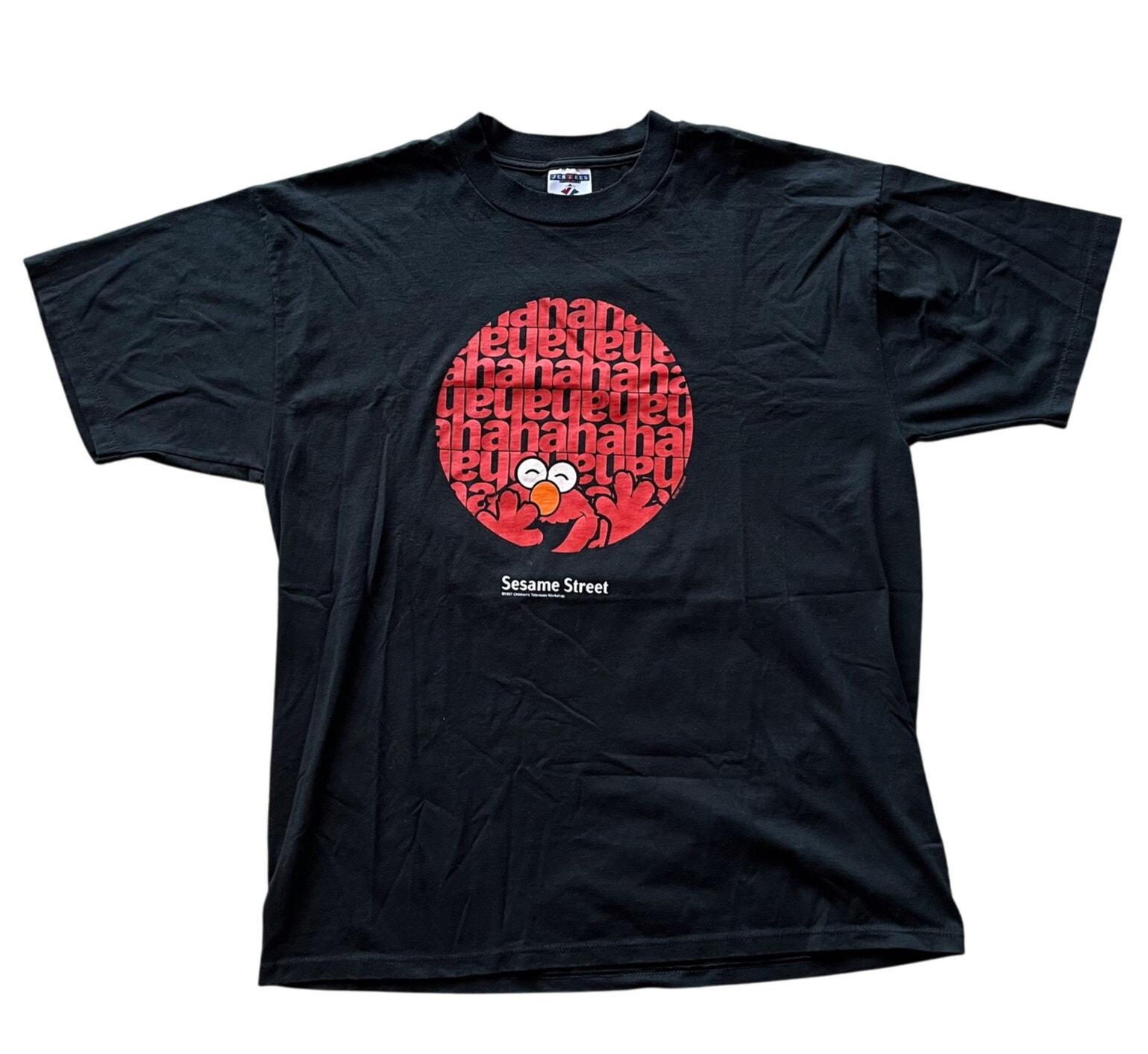 レアなヴィンテージ90年代のTickle Me Elmo セサミストリート HAHAHA T 