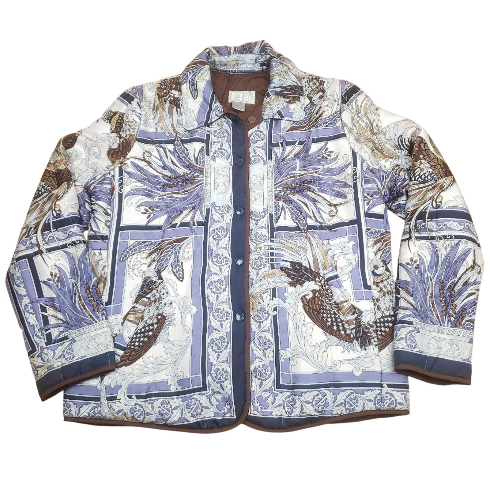 Caftan Léger Alberto Makali En Coton Perlé - Bleu, Taille M/L - Parfait Pour L'été