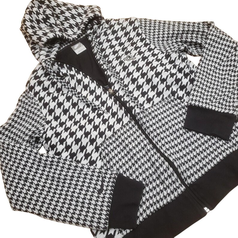 Rare y2k Nike x Ronaldhino R10 Hoodie All Over Print Star Zip Up Mens S image 2