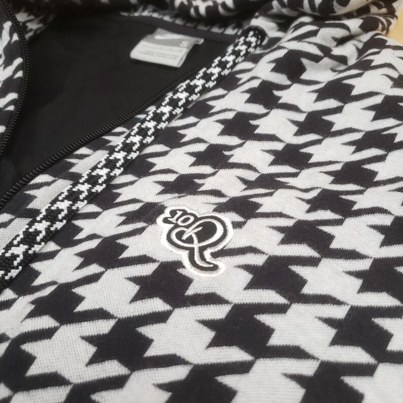 Rare y2k Nike x Ronaldhino R10 Hoodie All Over Print Star Zip Up Mens S image 4