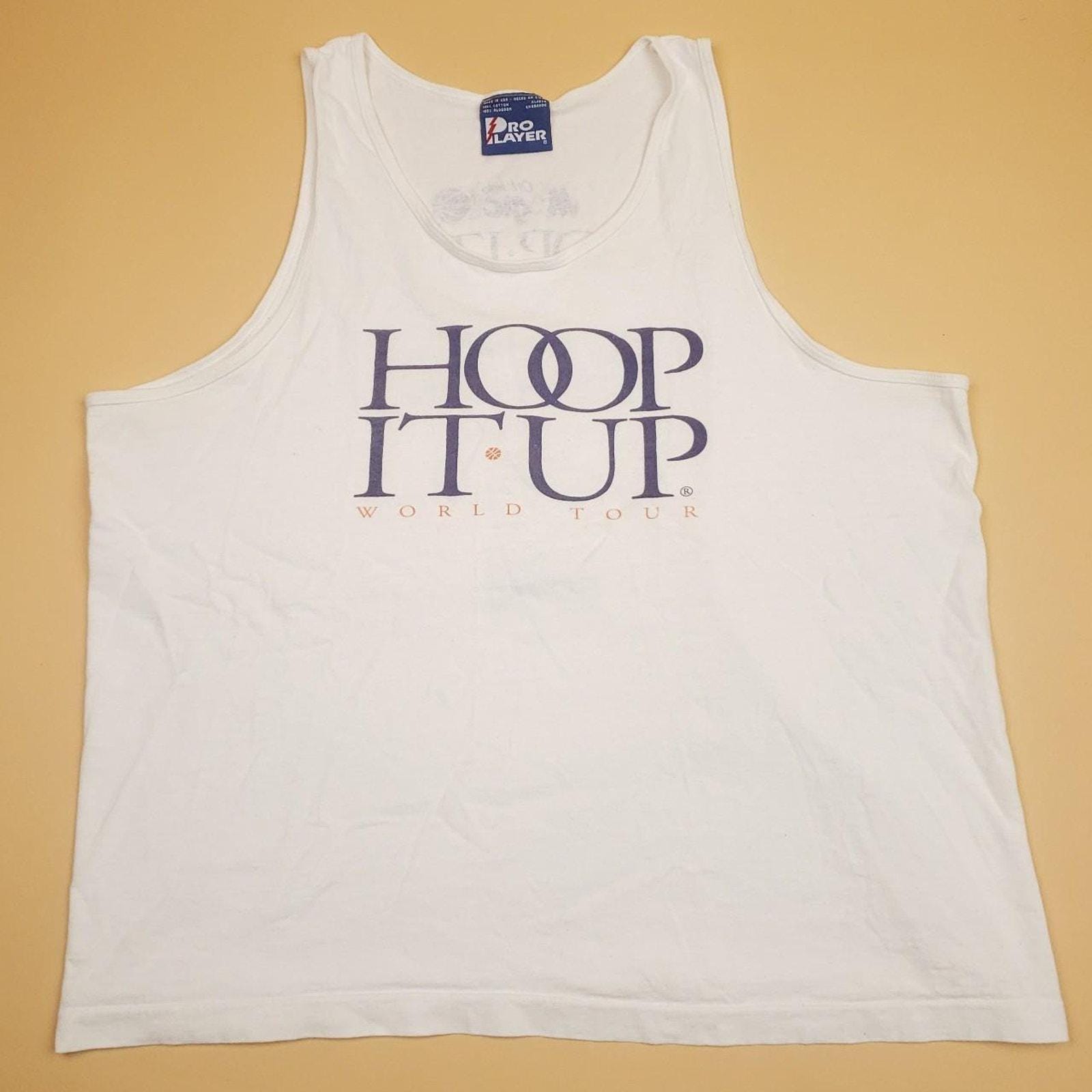 Vintage 90s Hoop It up World Tour Pro Player Basketball Tank Top