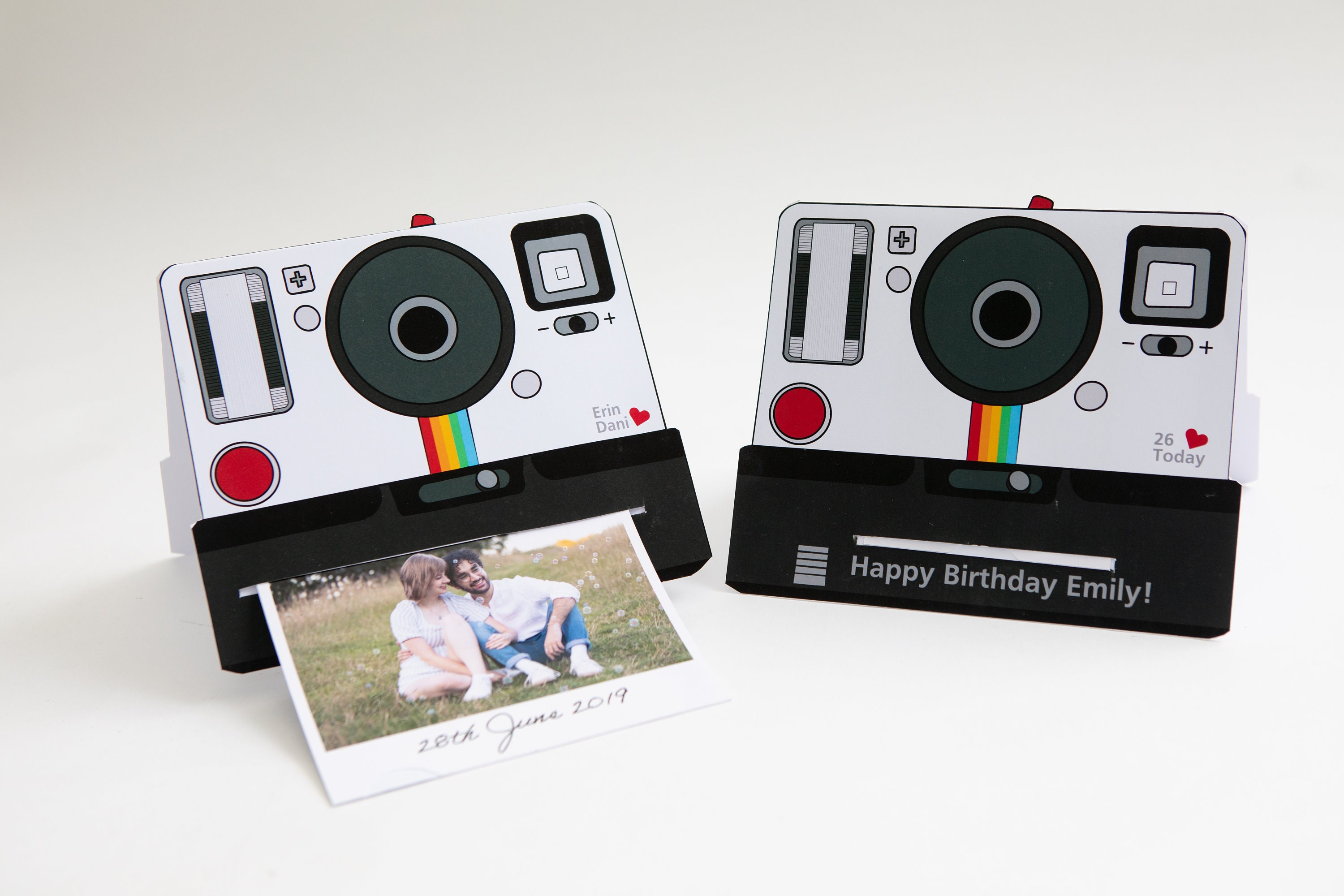 Retro Polaroid Camera Handmade Personalised Photo Card Etsy UK