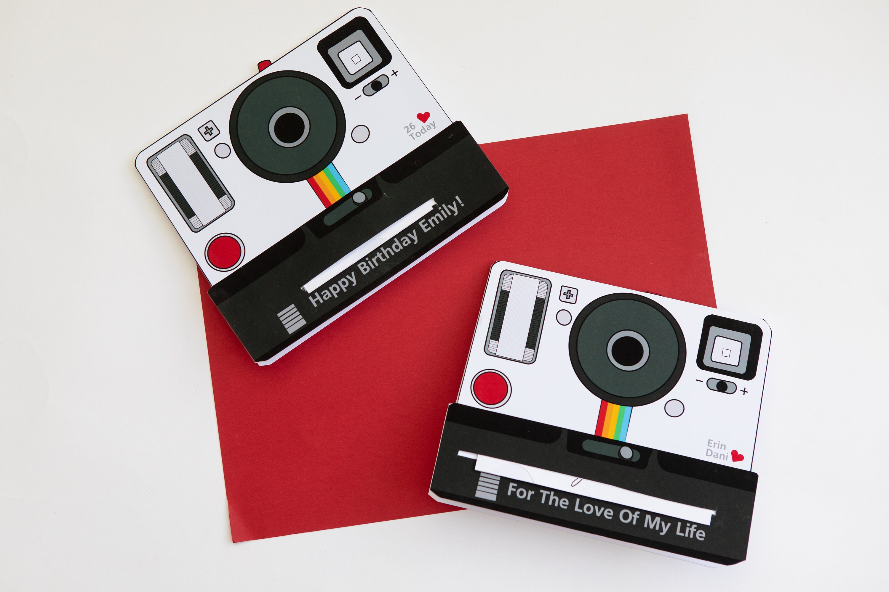 Retro Polaroid Camera Handmade Personalised Photo Card | Etsy