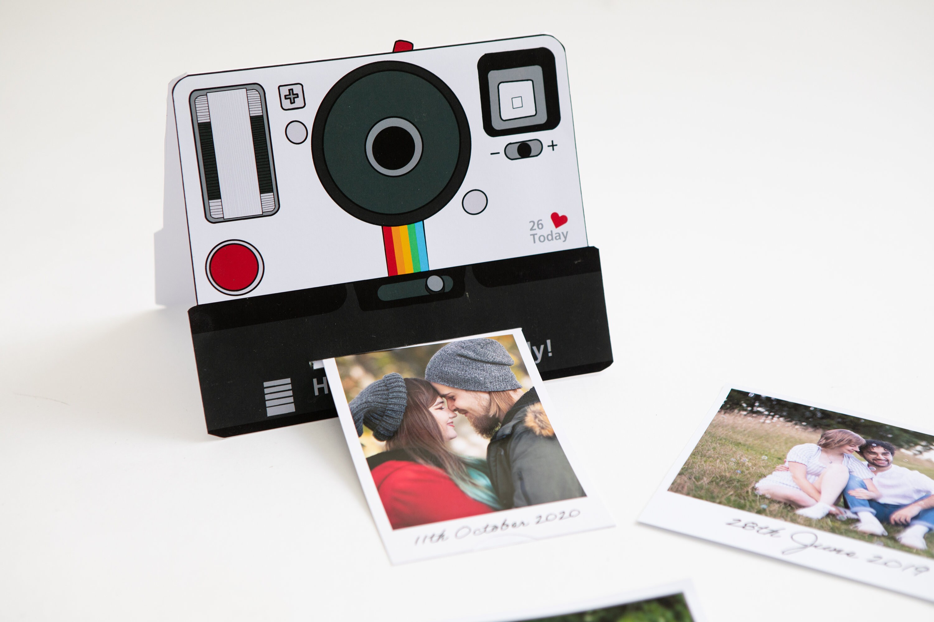 Retro Polaroid Camera Handmade Personalised Photo Card Etsy UK
