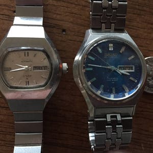 Seiko vintage automatic high beat 17 jewels day/date ladies (2) watches c1970s both for