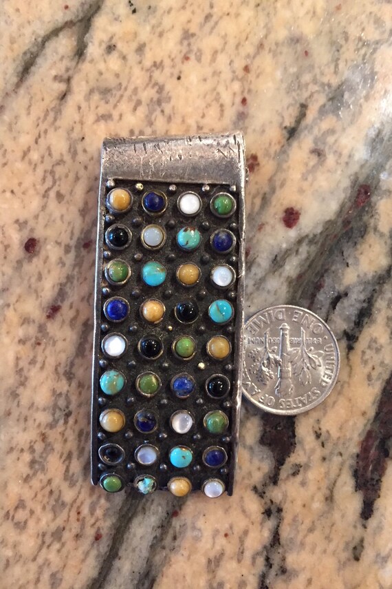 Vintage solid sterling silver handmade HEAVY pend… - image 1