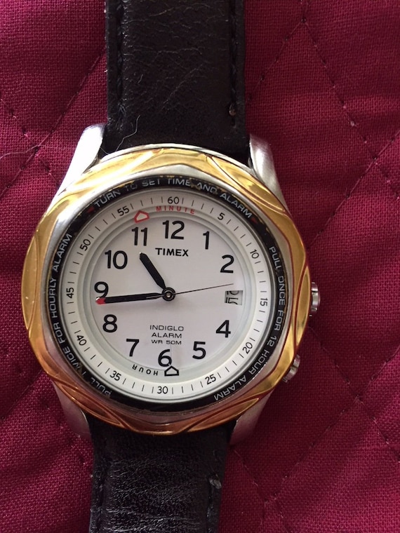 timex analog alarm watch