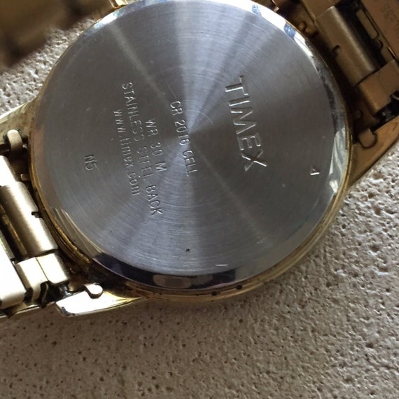 timex cr1216 cell wr30m stainless steel back