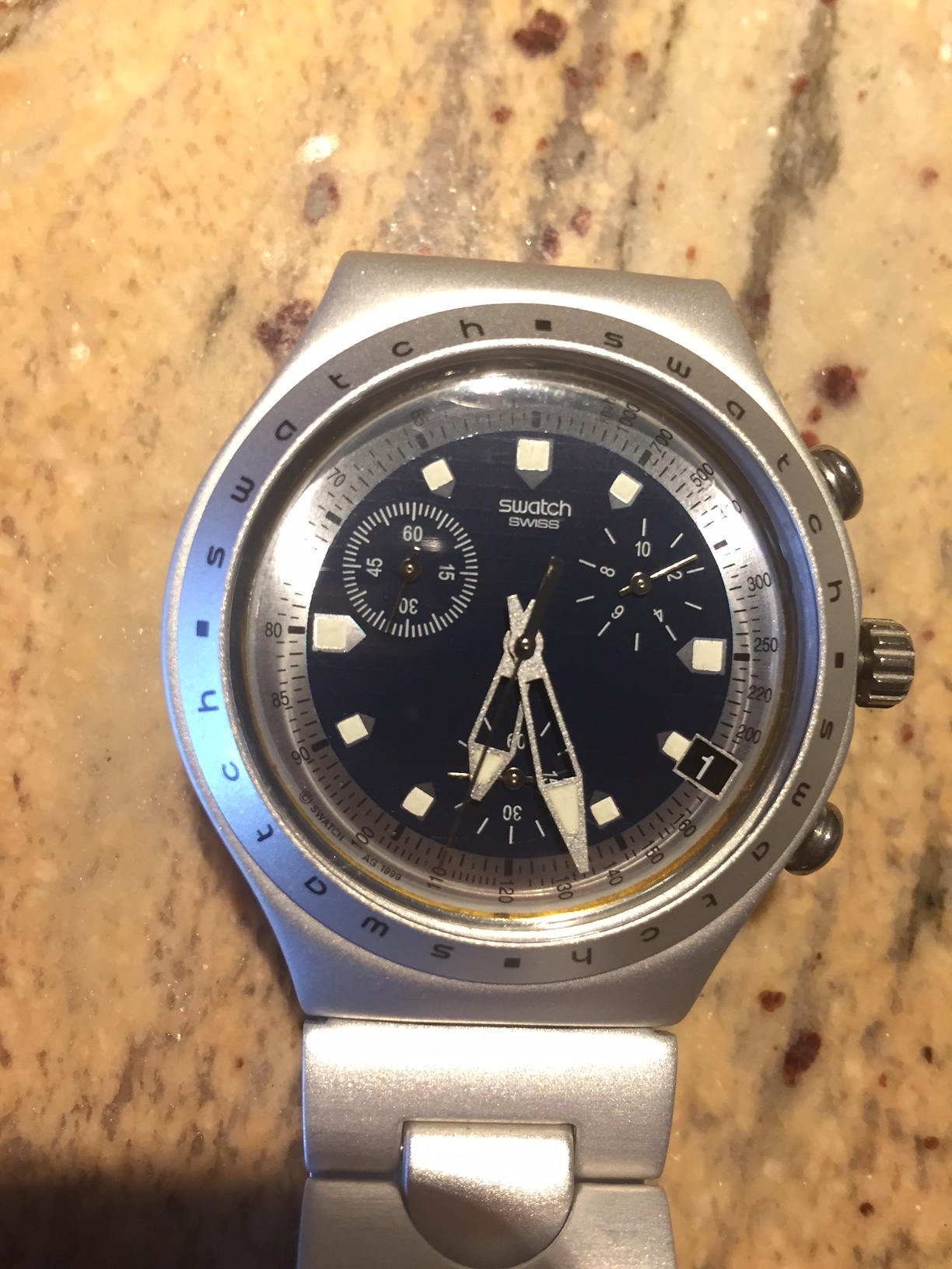 Swatch Irony Aluminum Mens Vintage 