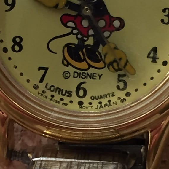 Disney Lorus by Seiko Ladies Minnie Japan Qtz Watch Gold  display picture 2