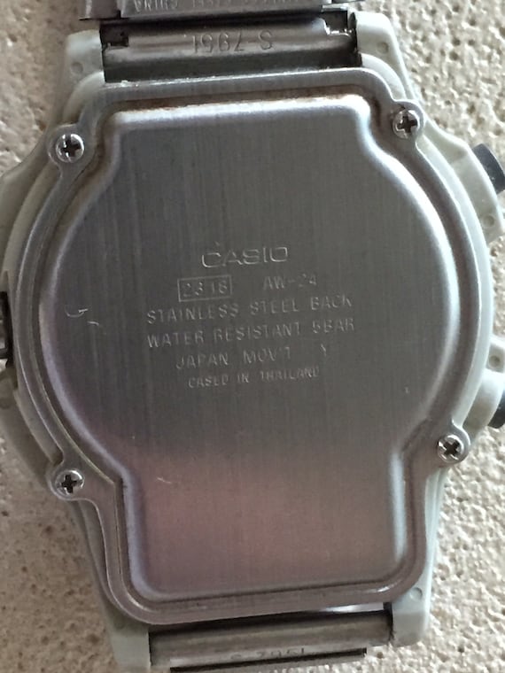 Casio mens LCD/analog auto calander dual-time jap… - image 6