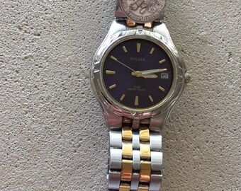 Pulsar by Seiko Mens 2-tone W/date Japan Quartz Watch W/r