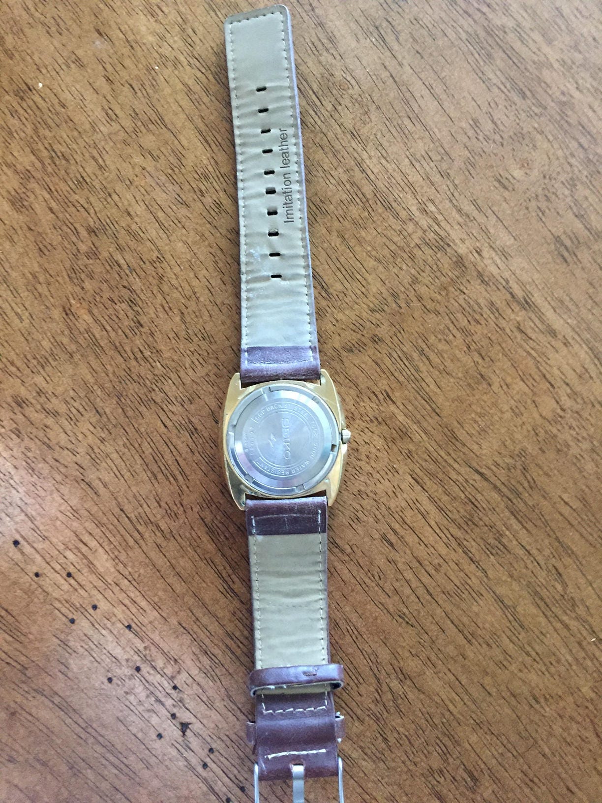Vintage Seiko Automatic Mens 19 Jewels Gold Plated Day/date Black