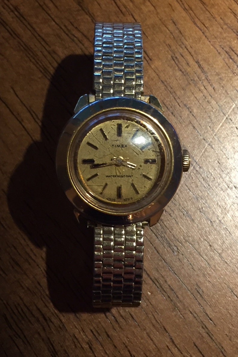 Vintage Timex Ladies Watch 10k Gold Plated Case 28mm Diameter Etsy