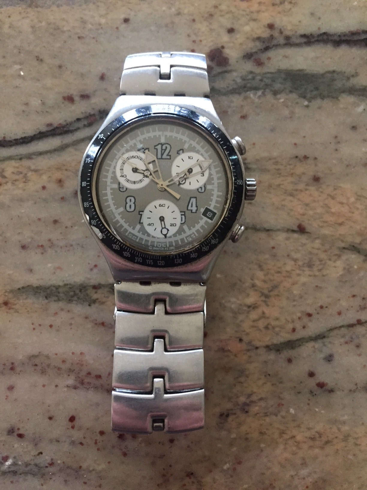 SWATCH アイロニー メンズ腕時計/クロノグラフ ステンレス 42 mm 日付 