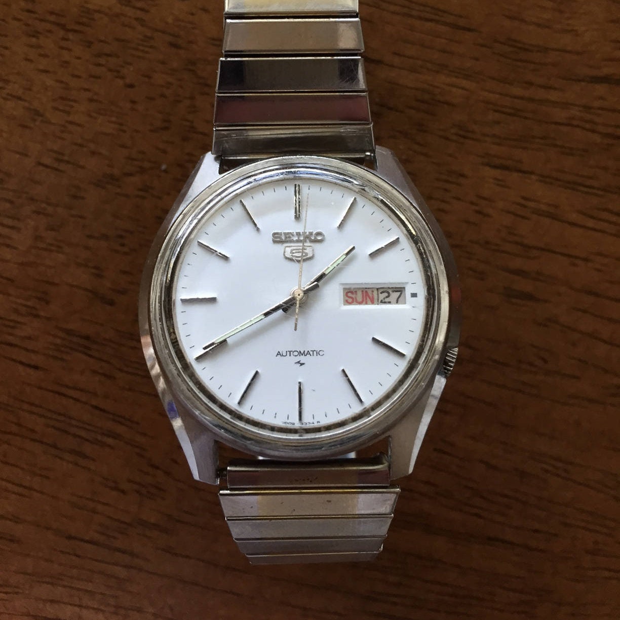 Vintage Seiko 5 Automatic 7009-4040 Mens Day/date White Dial - Etsy India