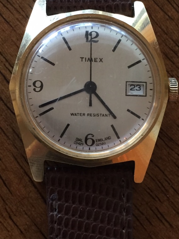 Vintage TIMEX Silver Tone‎ Winding Watch with Brown Face Vintage Timex Wind Up Silver Tone Watch | eBay main image 3
