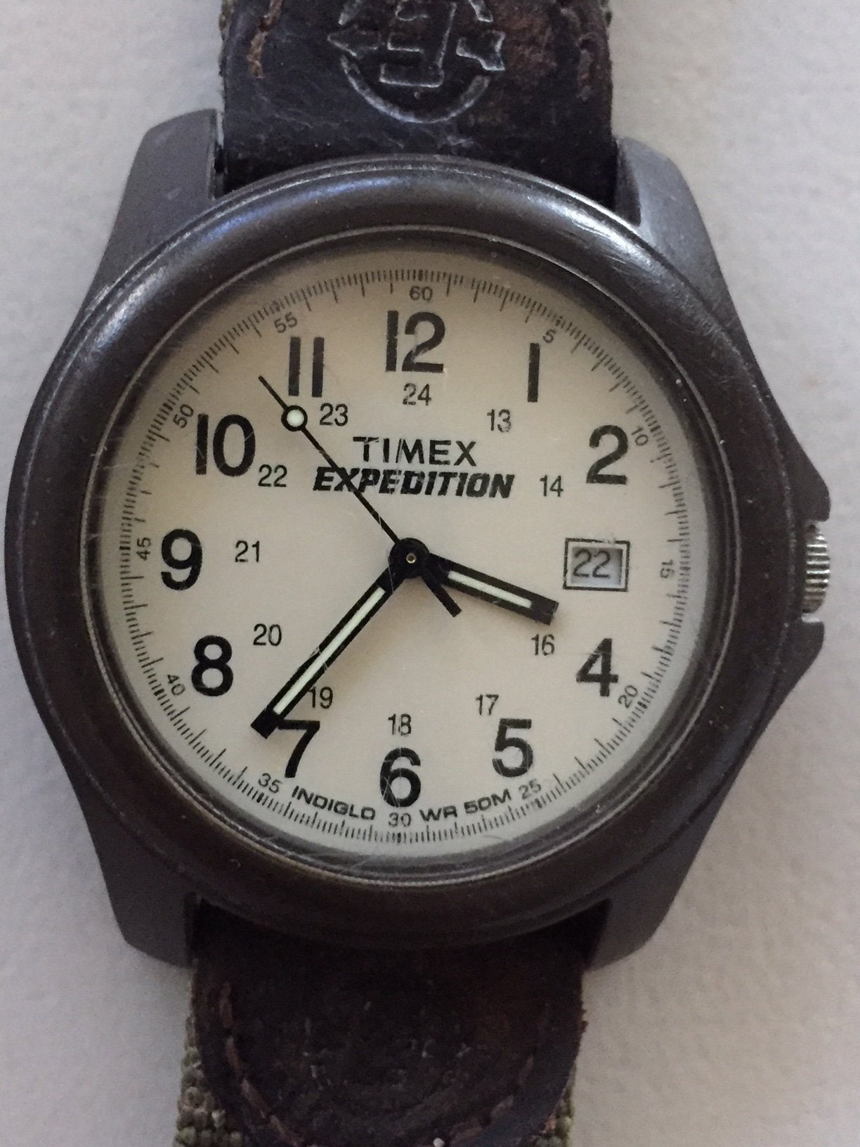Grammatica dam Meisje Vintage Timex expedition mens indiglo watch w/date w/r 50M | Etsy