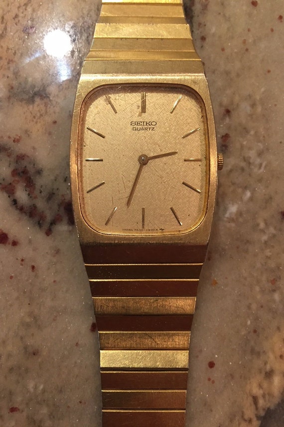 Vintage SEIKO Mens Japan Quartz Watch Goldtone W/original - Etsy