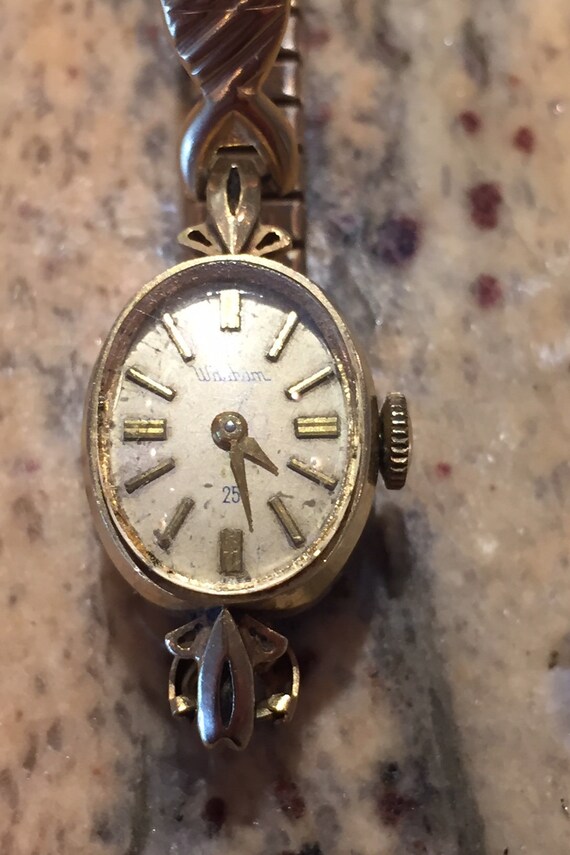 Waltham 25 jewel wrist cheap watch