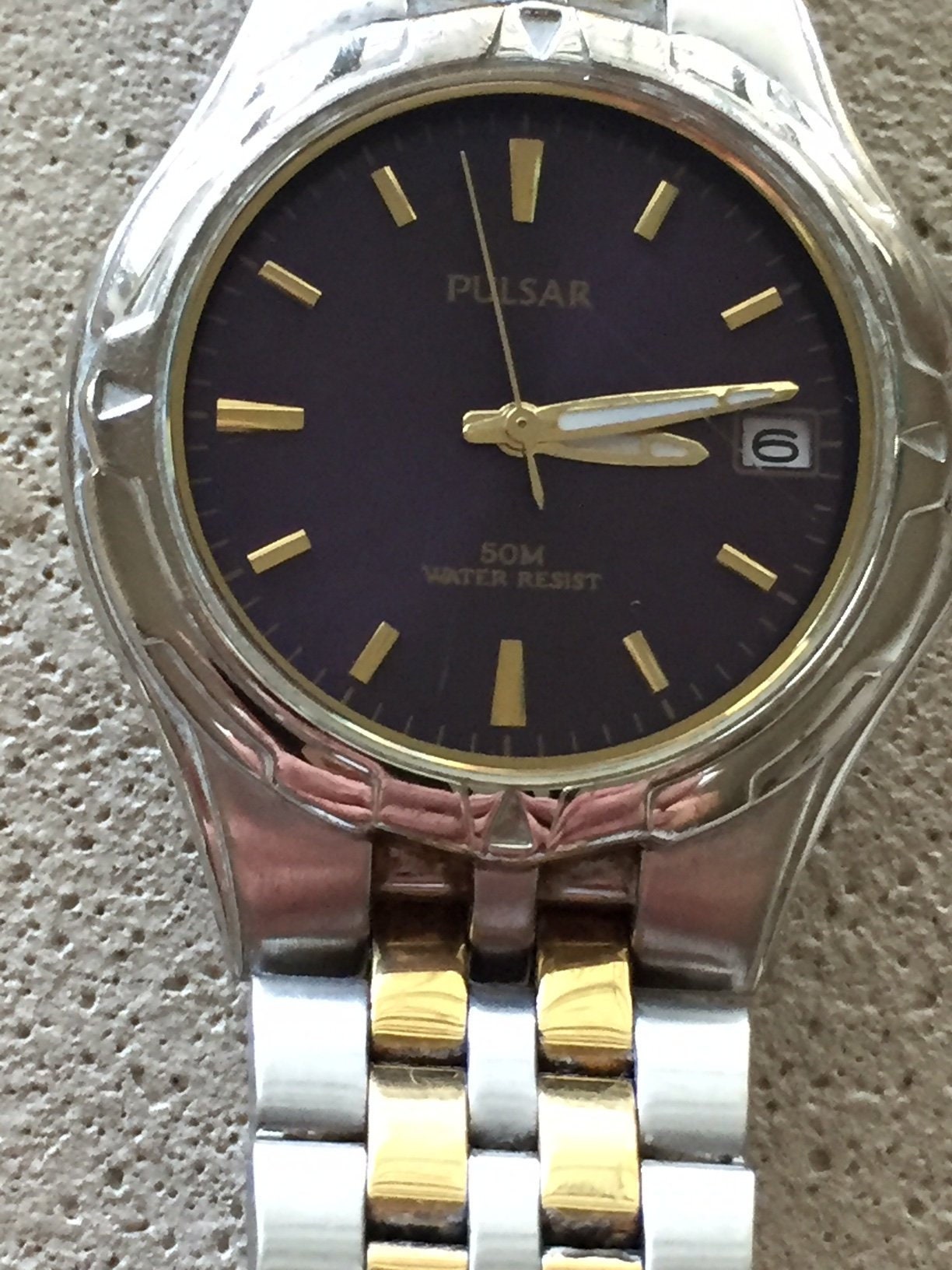 Pulsar by Seiko Mens 2-tone W/date Japan Quartz Watch W/r 50m - Etsy New  Zealand