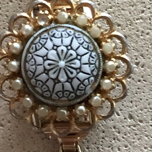 Vintage Lanco SWISS 17 Jewels ladies watch decorative lid mechanical wind 12kt gold plated runs wellFREESHIP