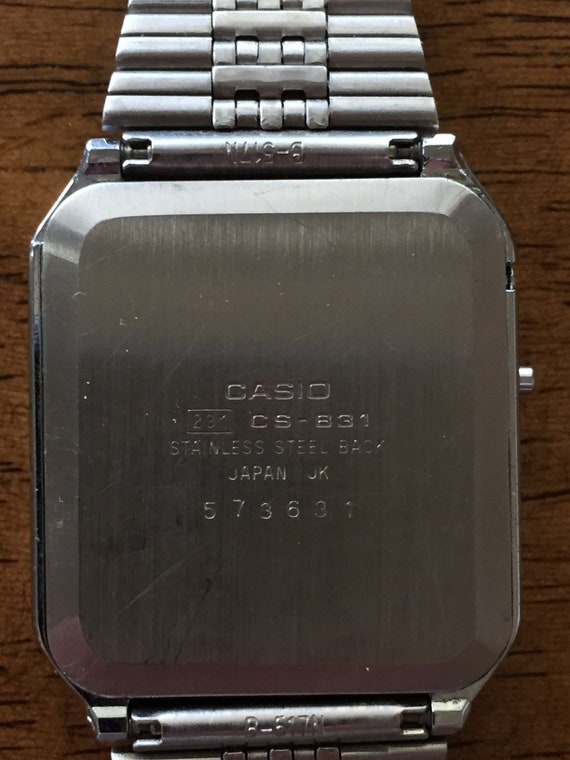 Vintage Casio  mens rare  LCD alarm chronograph C… - image 3