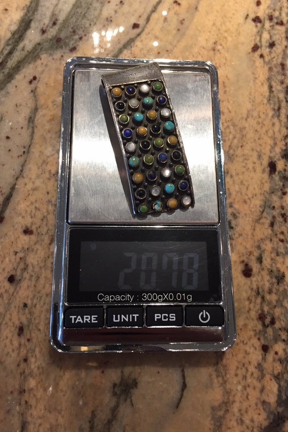 Vintage solid sterling silver handmade HEAVY pend… - image 4