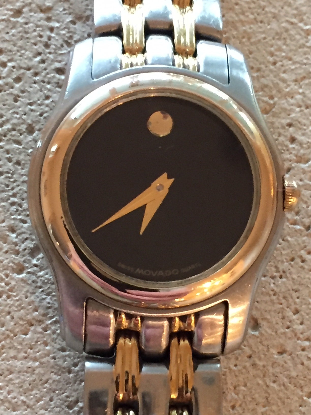 Two tone movado watch new arrivals