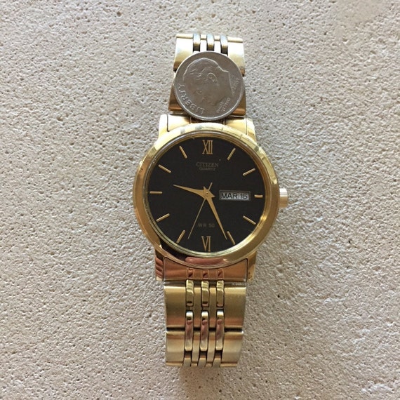 Citizen Mens Japan Qtz W/r50m Watch Day/date 38mm NEW Premium