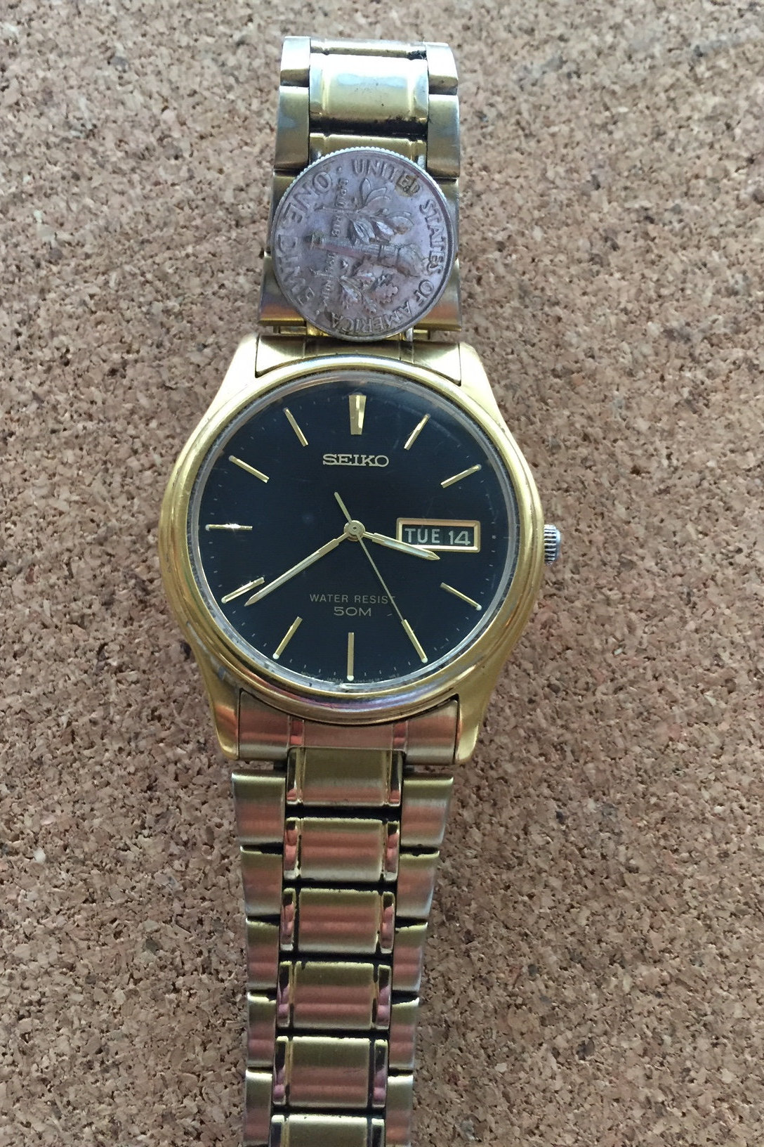 【新品電池】SEIKO TYPEⅡ DAYDATE vintage QZ メンズ 新品電池】1900 SEIKO TYPEⅡ デイデイト 腕時計 男女兼用 QZ