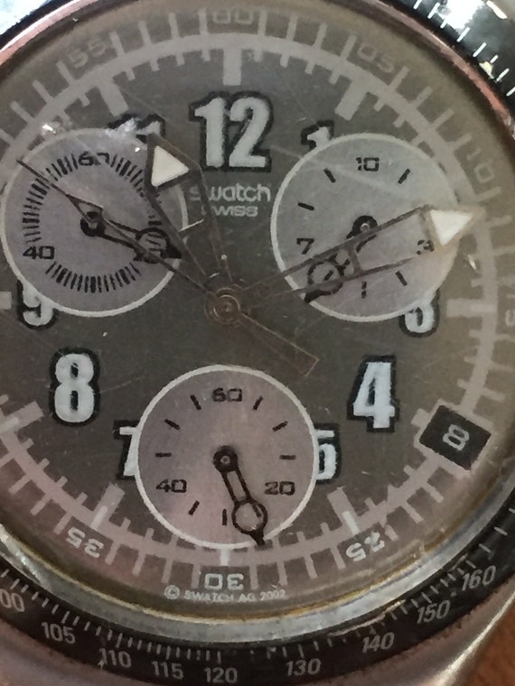 SWATCH アイロニー メンズ腕時計/クロノグラフ ステンレス 42 mm 日付