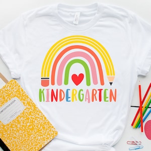 Kindergarten Rainbow svg, First Day Of Kindergarten svg, Kindergarten Back To School svg, Kindergarten Teacher svg | Cricut & Silhouette