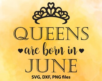 Download June birthday svg | Etsy