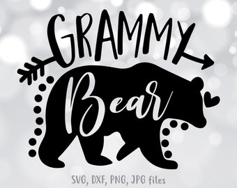 Download Grandma bear svg | Etsy