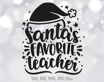 Download Teacher Santa Svg Etsy