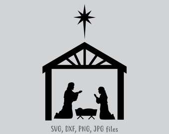 Download Nativity silhouette | Etsy