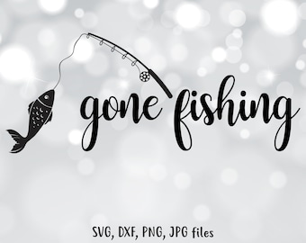 Download Gone fishing svg | Etsy