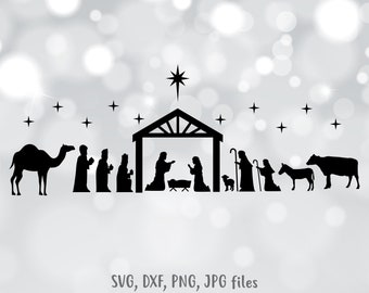Download Nativity silhouette | Etsy