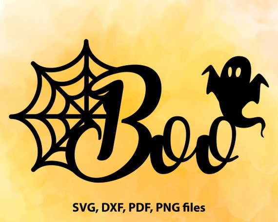 Download Halloween SVG Boo svg Digital cut file Spider web svg | Etsy