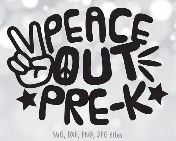 Download Free Svg Peace Out Kindergarten Peeps Cut File Last Day Of ...